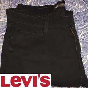 Levi’s too super low black jeans